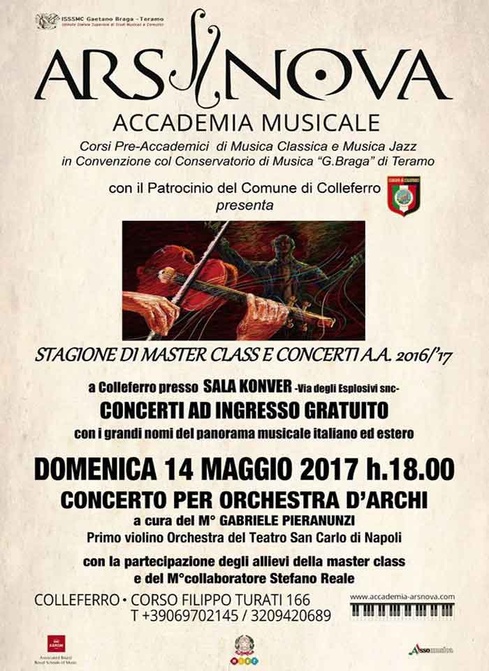 Ars Nova Il Concerto Musicale Locandina