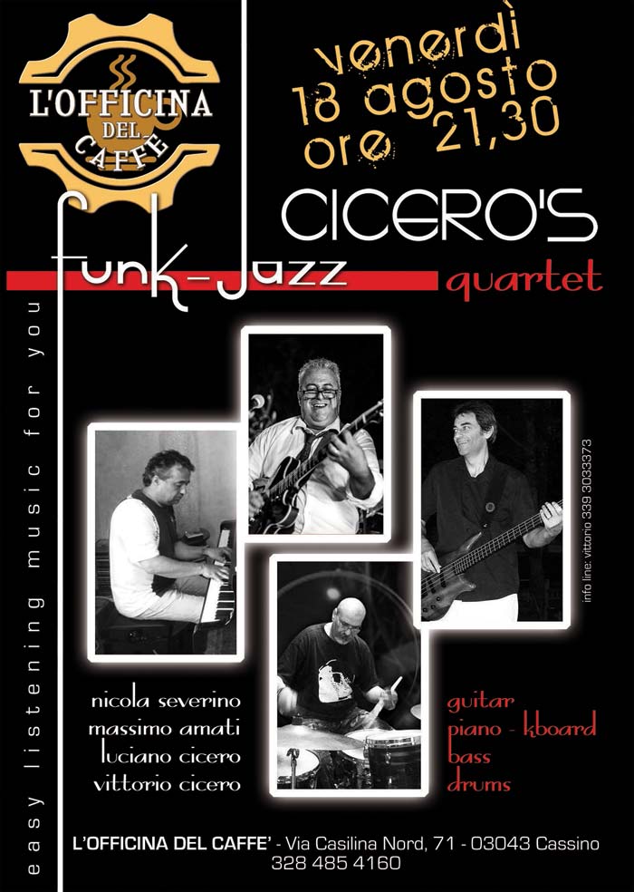 Ciceros Funk Jazz Quartet Cassino