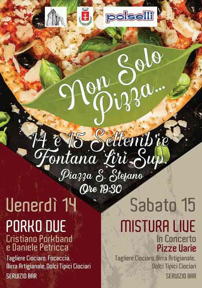 Non Solo Pizza Locandina Fontana Liri 2018