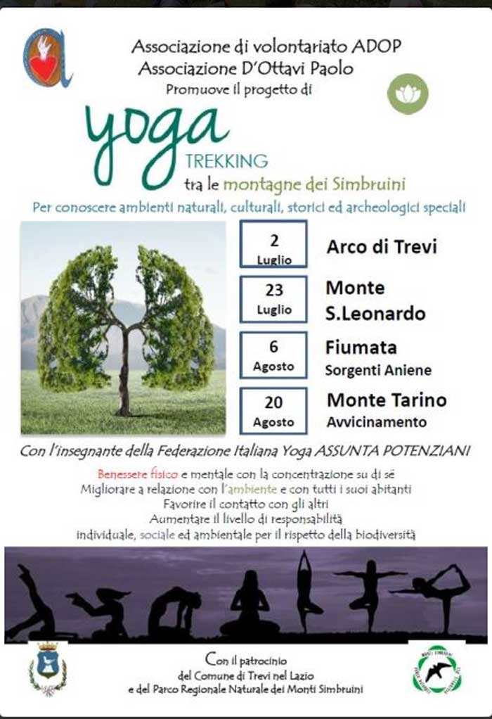 Yoga Trekking Trevi Nel Lazio